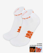 Load image into Gallery viewer, Enertor Energy Everyday White Socks - 2 Pairs
