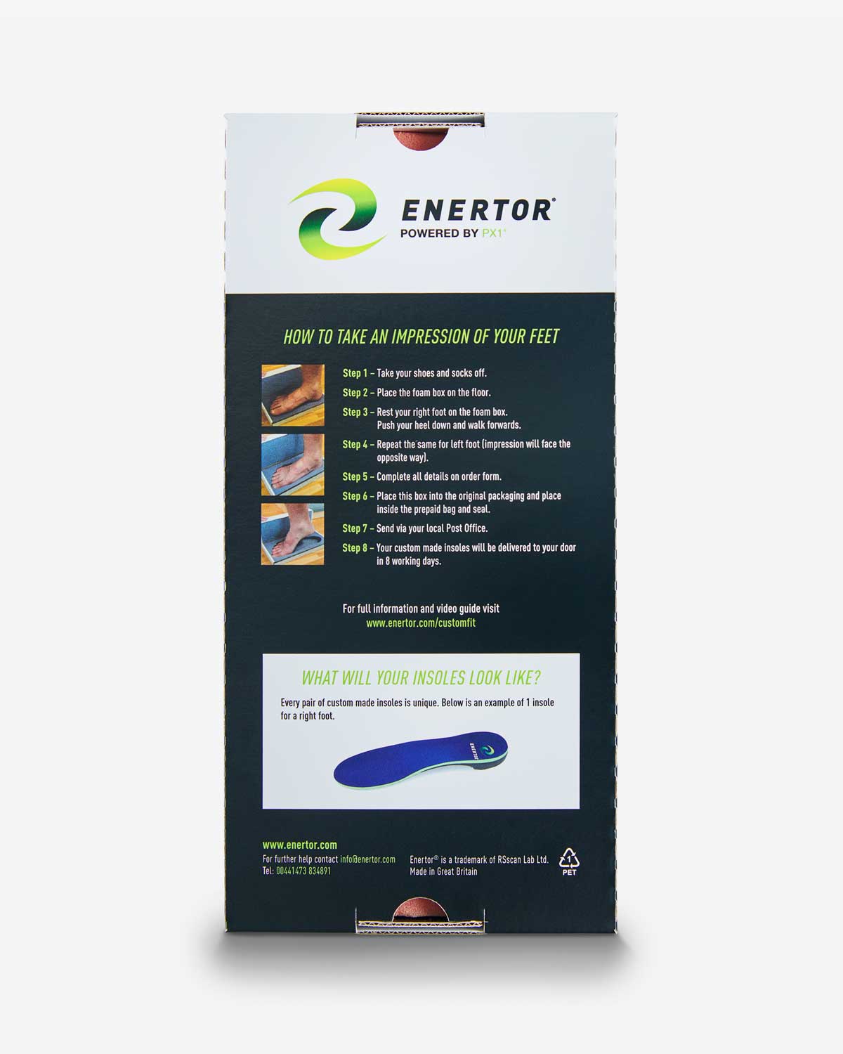 Custom made insoles inc. 30 min consultation with specialist (UK Customers only)