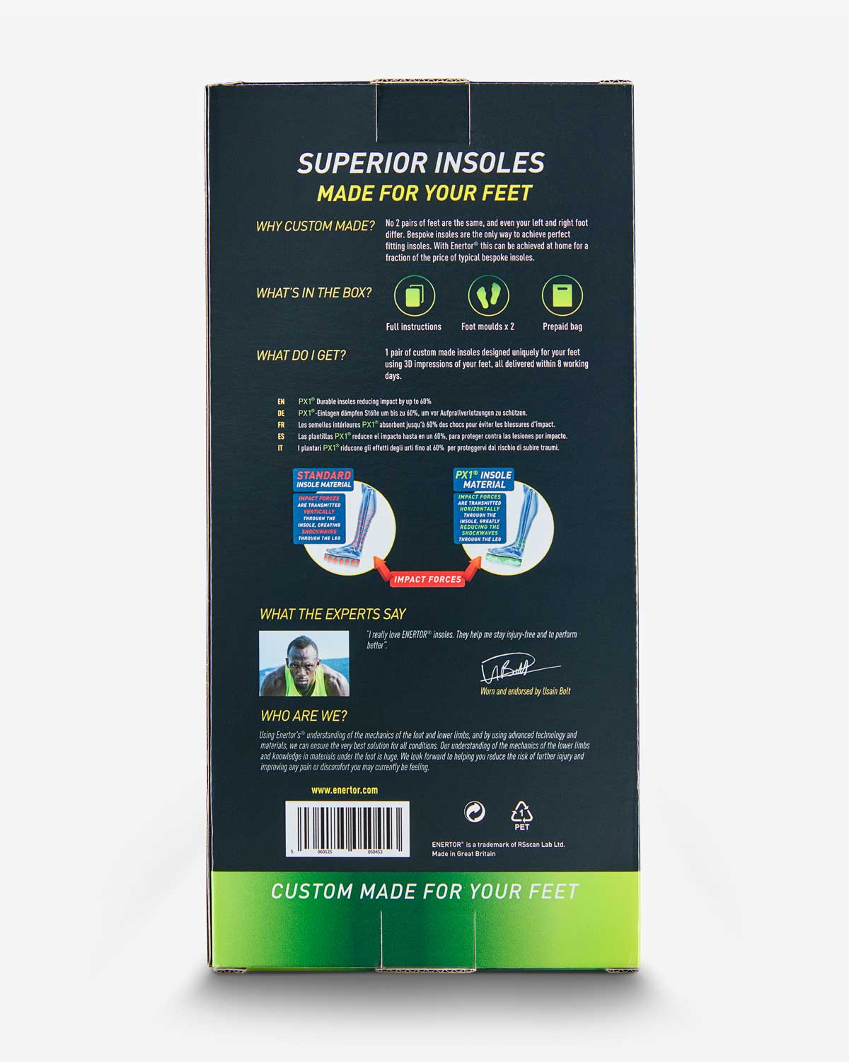 Custom made insoles inc. 30 min consultation with specialist (UK Customers only)