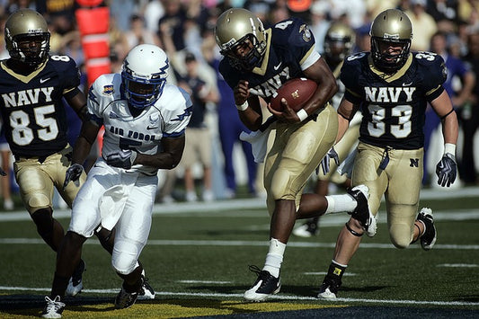 American football knee injury