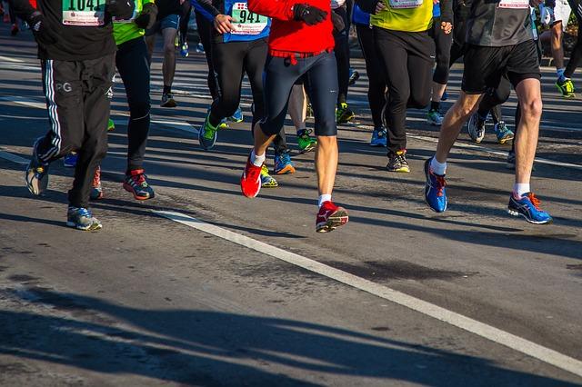 How should you train in the week before a marathon?