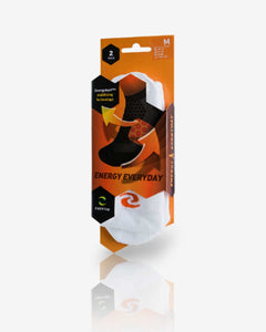 Enertor Energy Everyday Socks 2 Pairs White Packaging