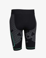 Load image into Gallery viewer, Enertor Black and Green Base Layers Shorts - Back
