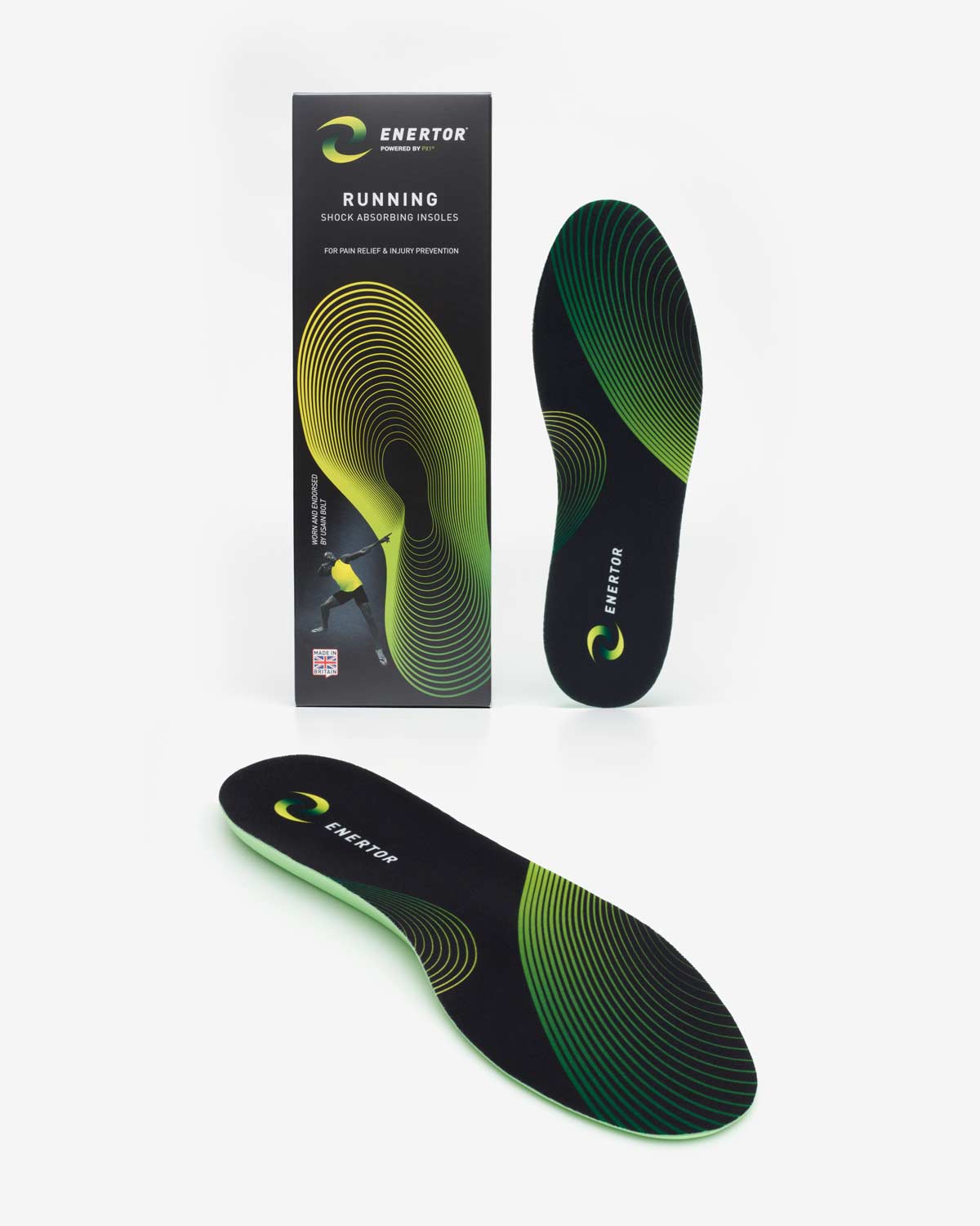 Enertor Runner's Bundle Insoles with Packaging